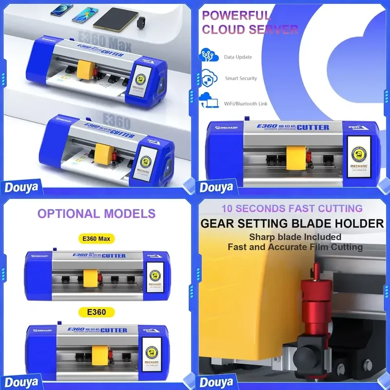 MECHANIC E360 Unlock Cloud Intelligent Film Cutting Machine Unlimited Cutting Universal Flexible Hydrogel Film Cutter for
