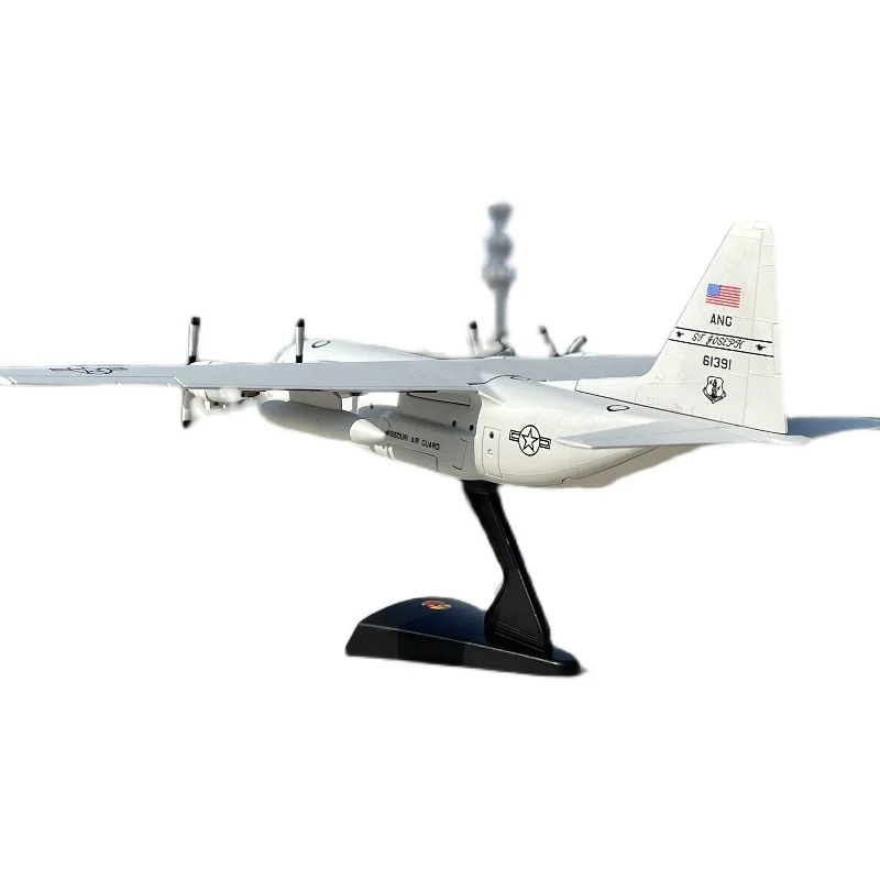 14.5cm U.S. Air Force 180th Squadron C130 Hercules Transport Alloy Aircraft Model Collection Ornament