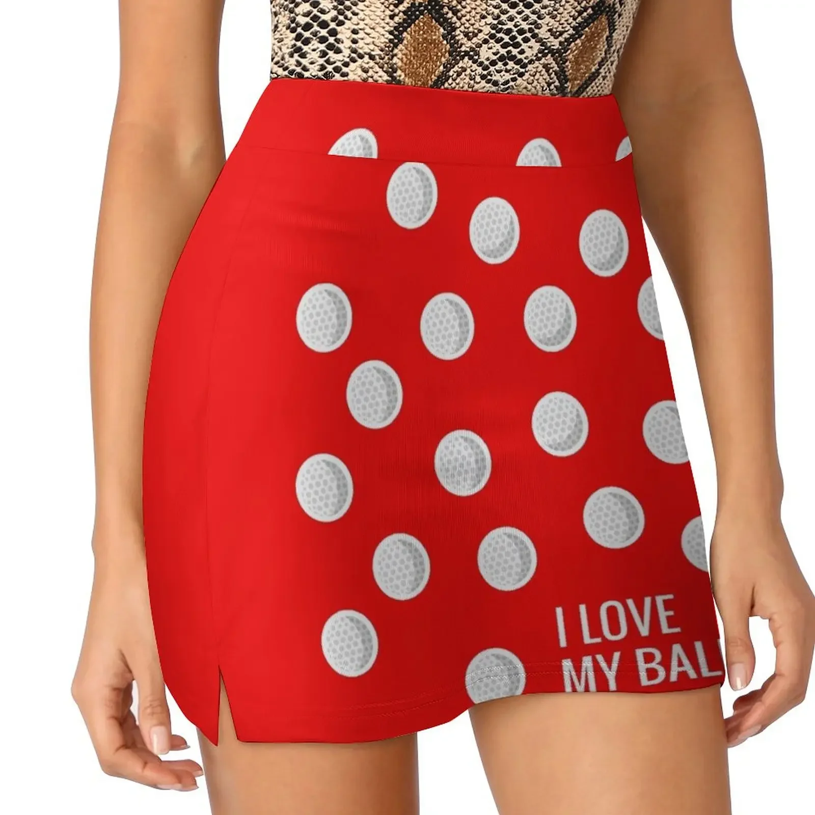 

Funny Golf Balls Golfing Golfer Hole In One Mini Skirt Miniskirt summer skirts women's golf wear summer mini skirts