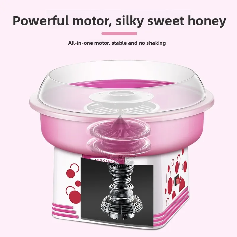 Cotton Candy Machine Snack Food Processing Equipment Home DIY Automatic Cotton Candy Maker Children Fun Birthday Party Gift