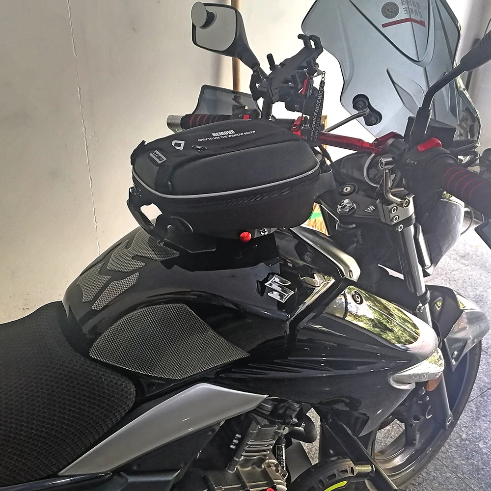 Tank Bag For SUZUKI Bandit 1250 Gladius 650 Hayabusa SV GSR GSXR 600 750 GSXS Motorcycle Luggage Navigation Backpack Quick Lock