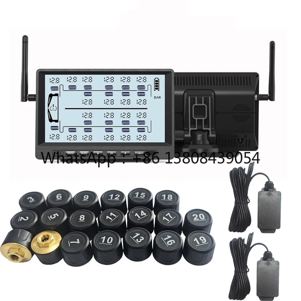 

20 Wheel Truck TPMS Car Tire Pressure Monitor External Commercial Vehicle Monitoring System for Bus Mining Truck