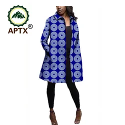 Cappotti Blazer lunghi con stampa africana per donna giacca Casual a maniche lunghe Ankara Top Dashiki abbigliamento donna 1 a722404