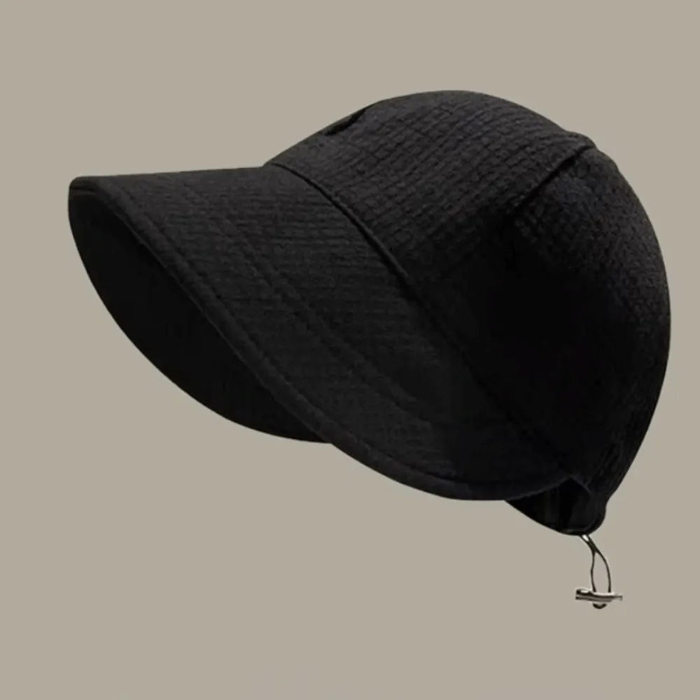 

Breathable Solid Color Waffle Bucket Hat Anti-UV Korean Style Wide Brim Sun Hat Quick-drying Casual Waffle Beach Cap Camping