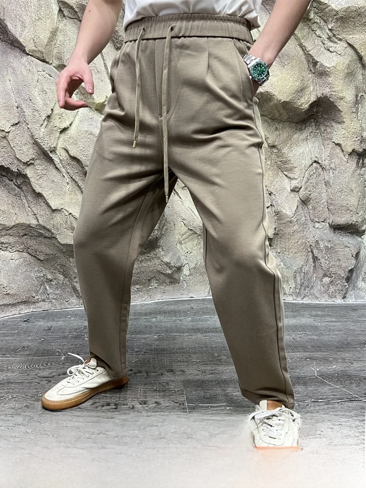 

Busin Sle! Lyocell Blend! Men's Straight Leg Elastic Breathable Casual Pants Autumn New Arrival Outdoor Wind