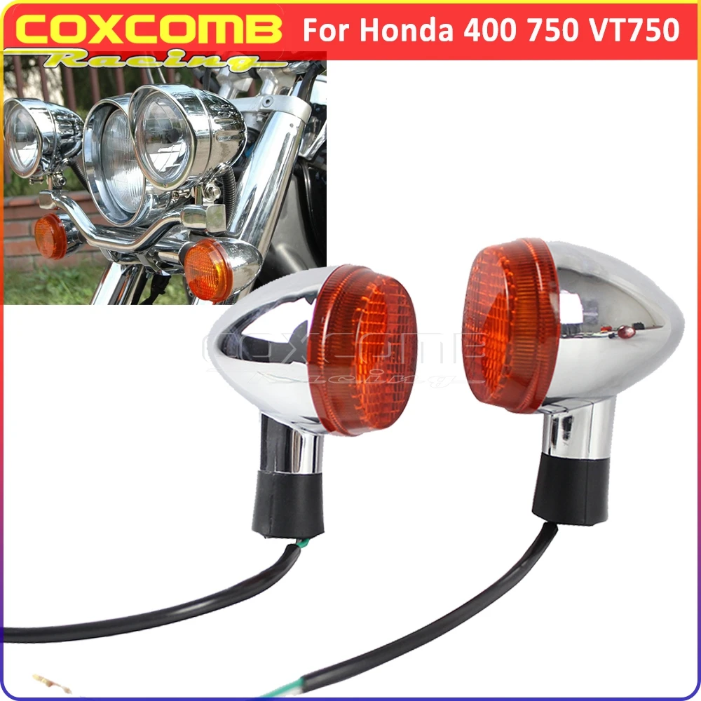 

Винтажные индикаторы мотоцикла Ретро пуля указатели поворота лампа свет Мигалка для Honda VT400 VT750 VT 400 750 2004-2007 E13 Emark