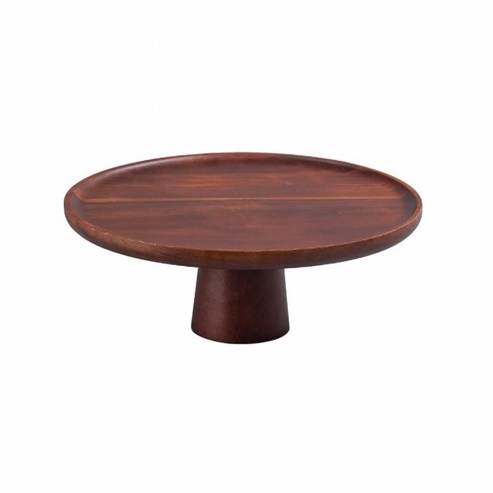 Wooden Cake Display Tray with Sturdy Base for Showcasing Sweets Pastries and Decorative Centerpiece