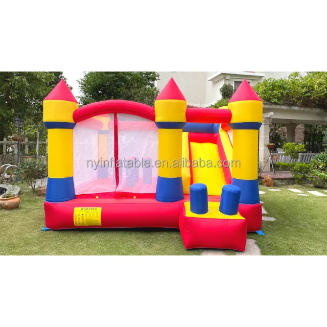 mini bouncing device, inflatable slip jumping castle, suitable for birthday party inflatable trampoline