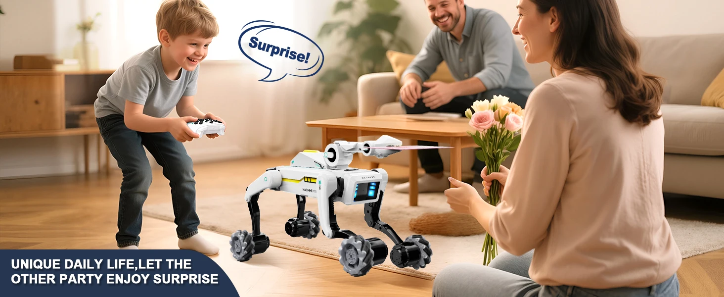 Intelligent AI RC Robot Dog Voice Dialogue APP Remote Control Programming Singing Dancing Machine Dog Kids Toys
