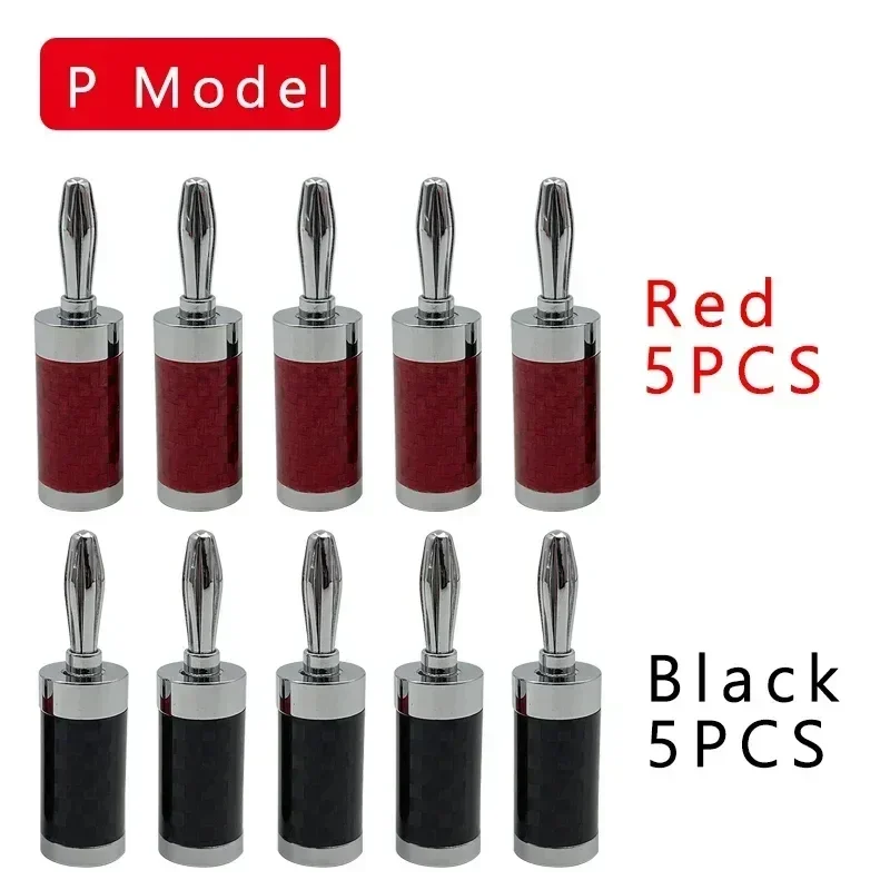 10/20 Stuks Banaan Connector Plug Jack Vergulde Muzikaal Geluid Audio Speaker 4Mm Banaan Pluggen Voor Audio Video Luidspreker Terminal