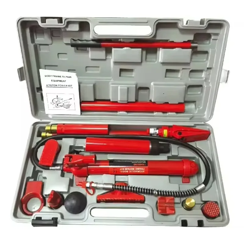 Ram hidráulico del equipo eléctrico de Porta de 10 toneladas con los herramientas de reparación del marco del cuerpo hidráulico de la bomba Jacks