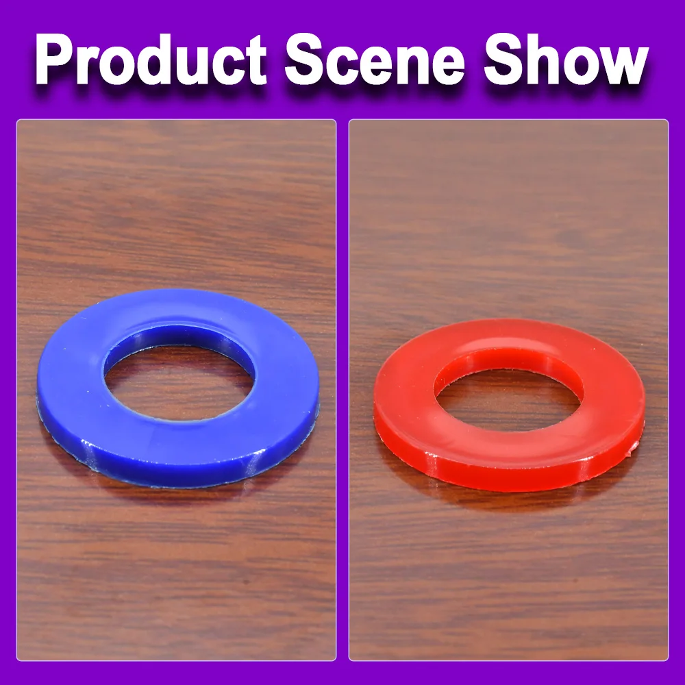M2-M20Nylon Flat Washers Plastic Spacer Insulation Waterproof Sealing Hard Gaskets For Screw Bolts Black/White/Red/Blue/Yellow