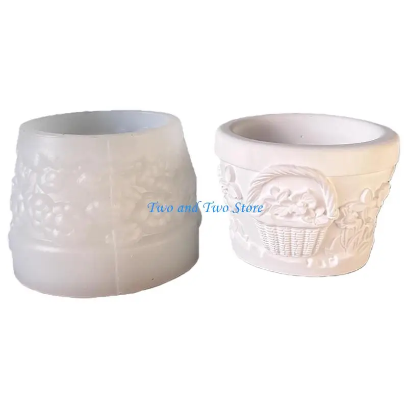 HX6F Handcrafted Owl Themed Silicone Pencil Holder Mold For Special Flower Pots
