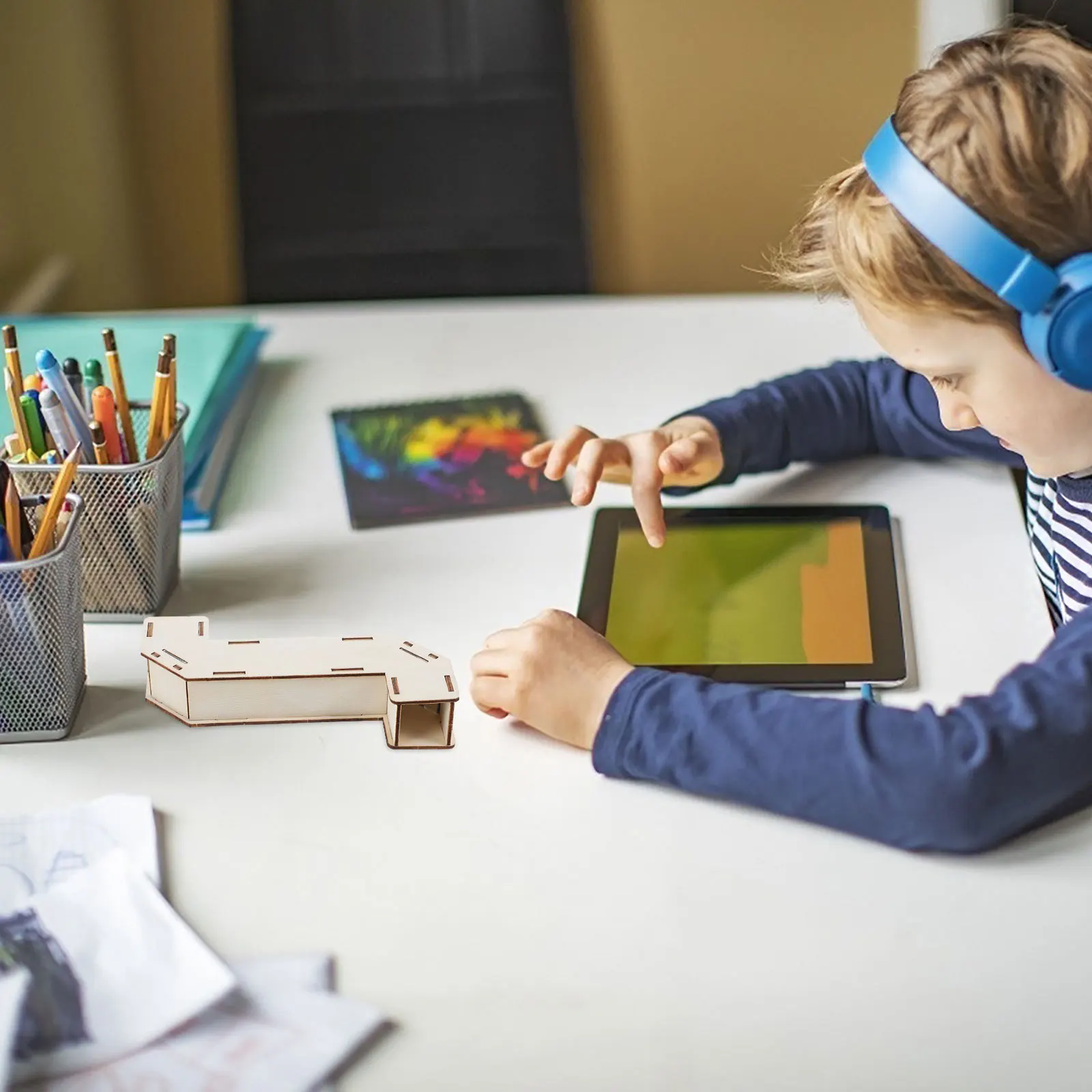 

2 комплекта детского научного образовательного DIY деревянного перископа для семейного научного эксперимента в классе