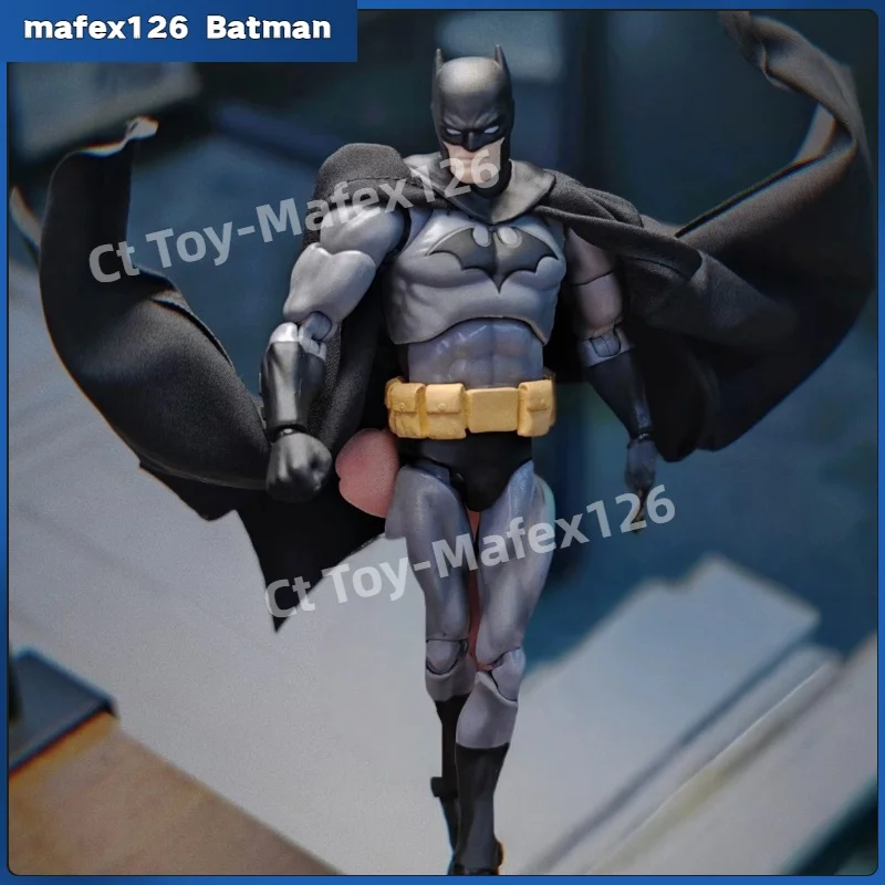 

In Stock Ct Toys Mafex126 Comic Edition Silent Batman Black Action Anime Figures Joint Mobile Model Handmade Toys Gifts Ornament