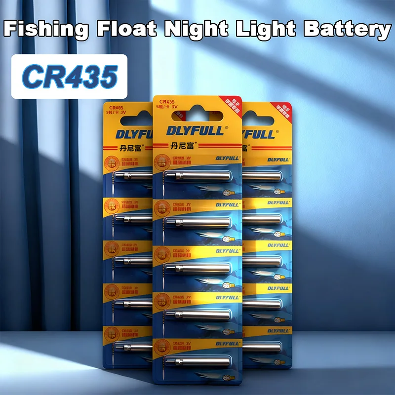 CR435 High Performance Luminous Batteries for Electronic Fishing Floats Buoy Power for Night Fishing Angling Tackle Accessories