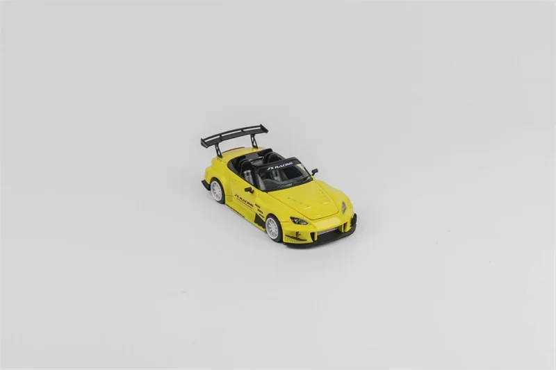 Micro Turbo 1:64 S2000 JS Racing Metallic yellow Diecast Model Car