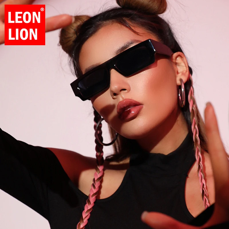 

LeonLion 2023 Small Square Sunglasses Women Brand Designer Eyewear for Men/Women Mirror Glasses Women Vintage Gafas De Sol Mujer