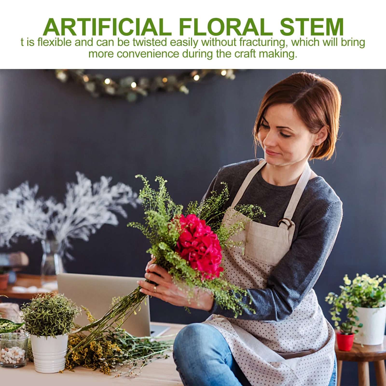 

30 шт. Искусственные гибкие стебли роз для свадебных букетов, DIY-композиций и декора