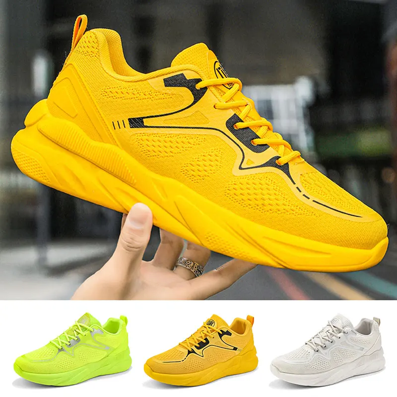 

Breathable Men Sneakers Summer Outdoor Tennis Shoes Low Top Casual Shoes Mesh Platform Shoes Slip on Thick Soled Size 39-44