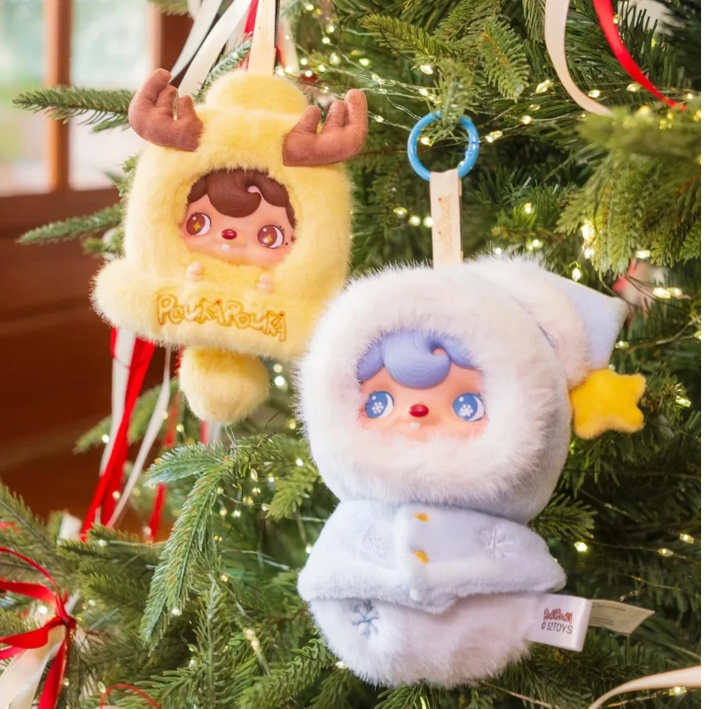 

Genuine Pouka Winter Day Letter Warm Winter Waltz Vinyl Plush Toy Christmas Gift Home Decoration Kawaii Toy Model Garage Kit
