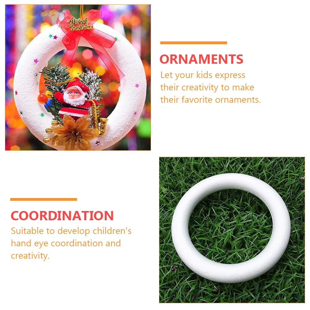 Ring Unique Decorations Circular Wreath Craft Circle Manual Foam Model Child DIY Accessory