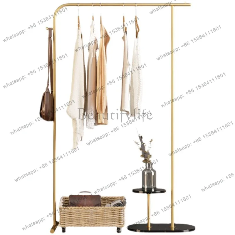 Glod Boutique Clothes Racks Drying Balcony Display Japandi Standing Clothes Rack Living Room Colgadores