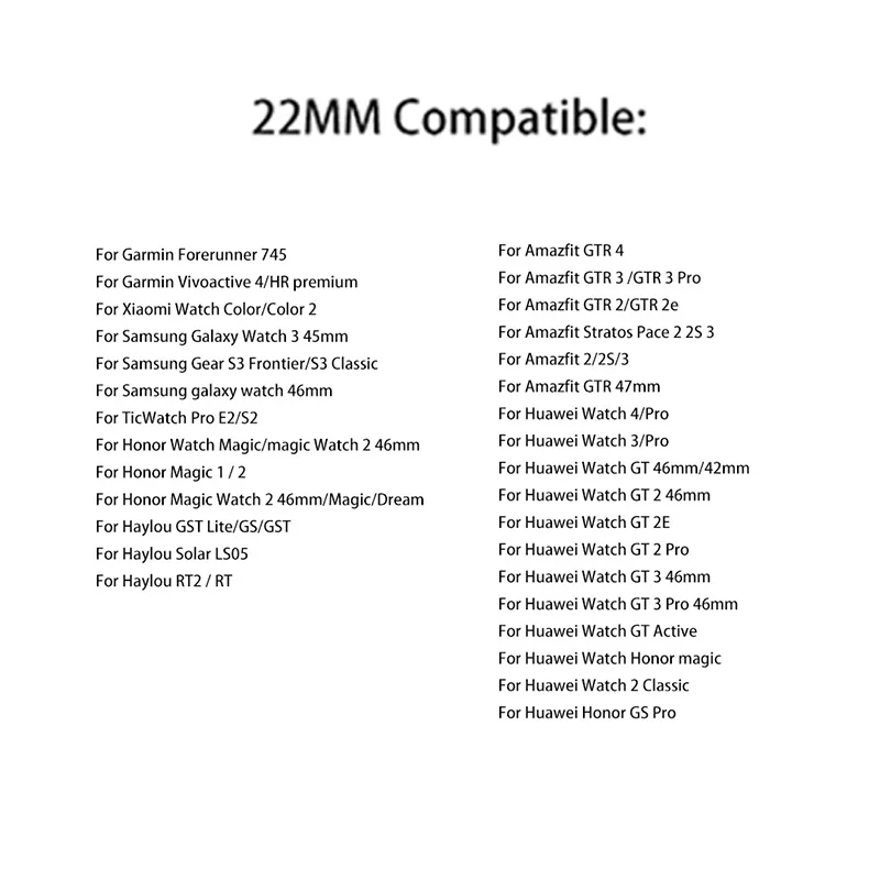 22 مللي متر مضفر سولو حلقة سوار لهواوي ساعة GT5/4/3Pro 46 مللي متر 4/3 برو هواوي في نهاية المطاف الفرقة ل Amazfit التوازن GTR 4/3/2 47 مللي متر