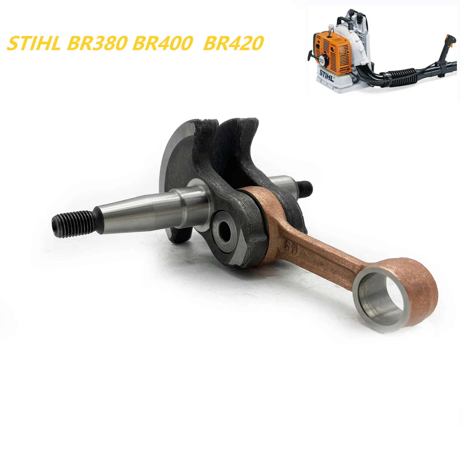 Crankshaft Fit For STIHL BR340 BR380 BR400 BR420 Mist Blower SR320 SR400 SR420 Trimmer Weedeater FS360 FS420 FS500 FS550 Auger