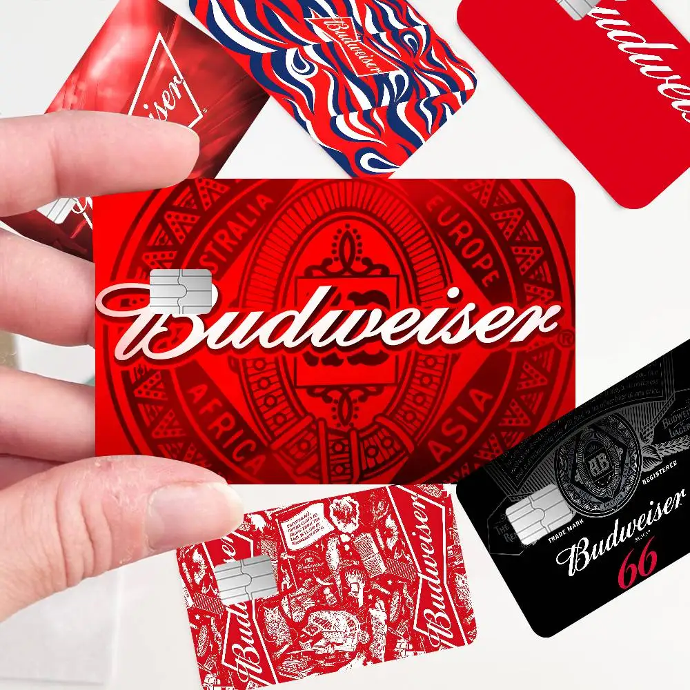 Classic ICONIC B-Budweiser Anime Young Creidt Card Debit Card Sticker Film Case Front Tape for Small Big Chip No Chip