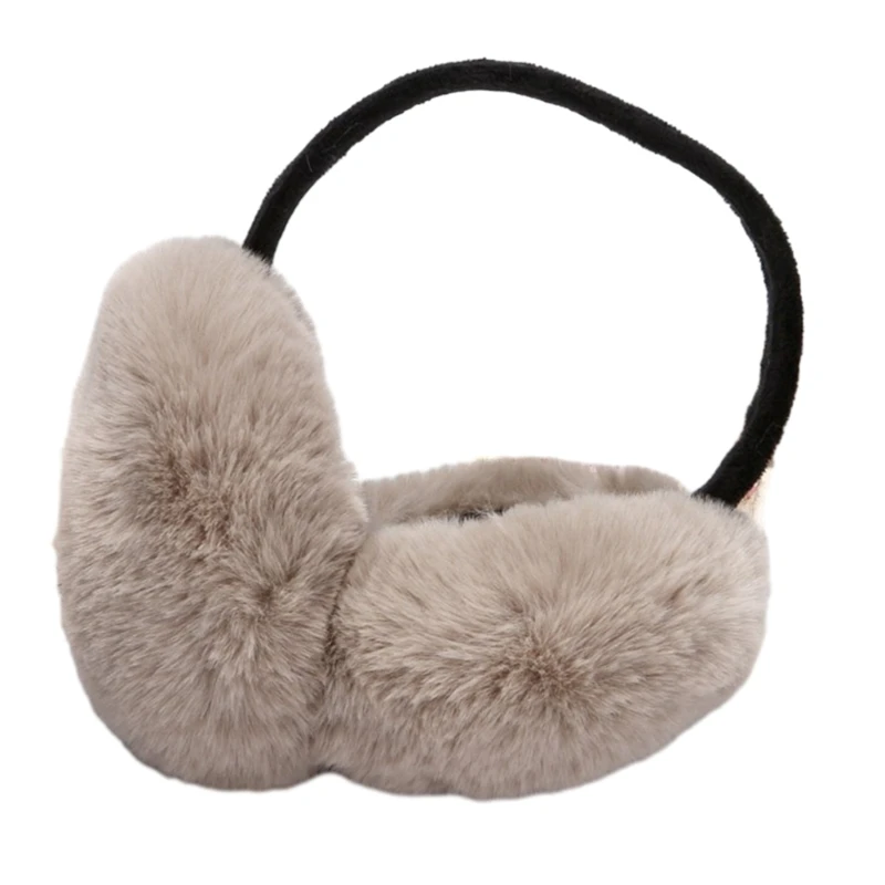 Winter Ear Warmers Behind-the-Head Adjustable Earmuffs Ear Warm Protector Thicken Plush Earmuff Ear Cover