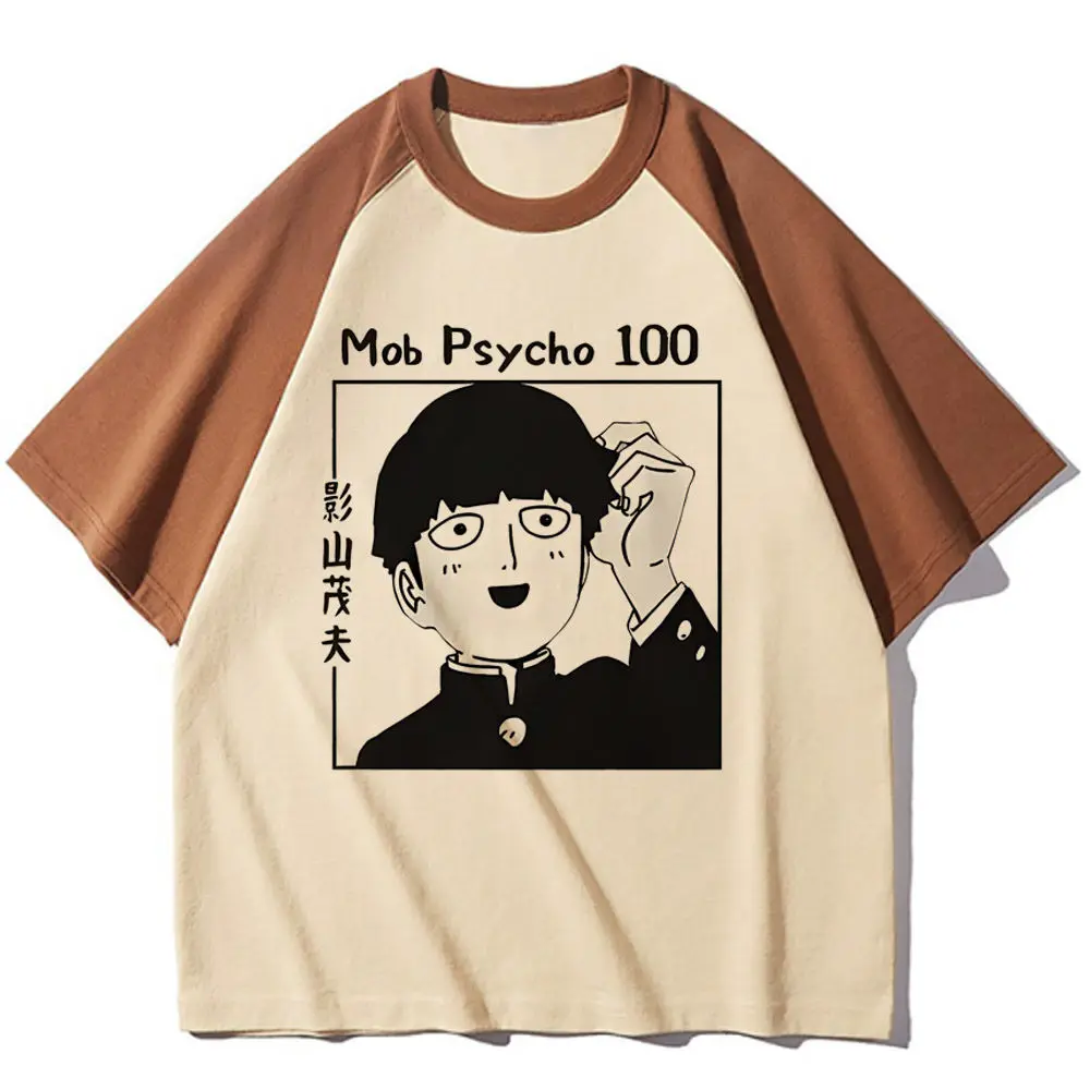 Mob Psycho 100 t-shirt women Gothic Colorful graphic Graphic top tees harajuku Pop Culture Classic korean clothes Trendy Y2k view 2