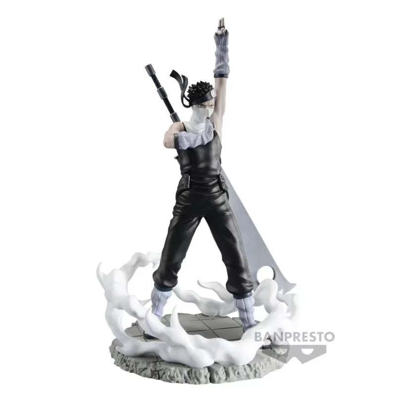 Bandai-Naruto Sasuke Zabuza Action Figure for Kids, Anime Figure Toys, Presente de Natal, Ornamentos Colecionáveis, Genuíno