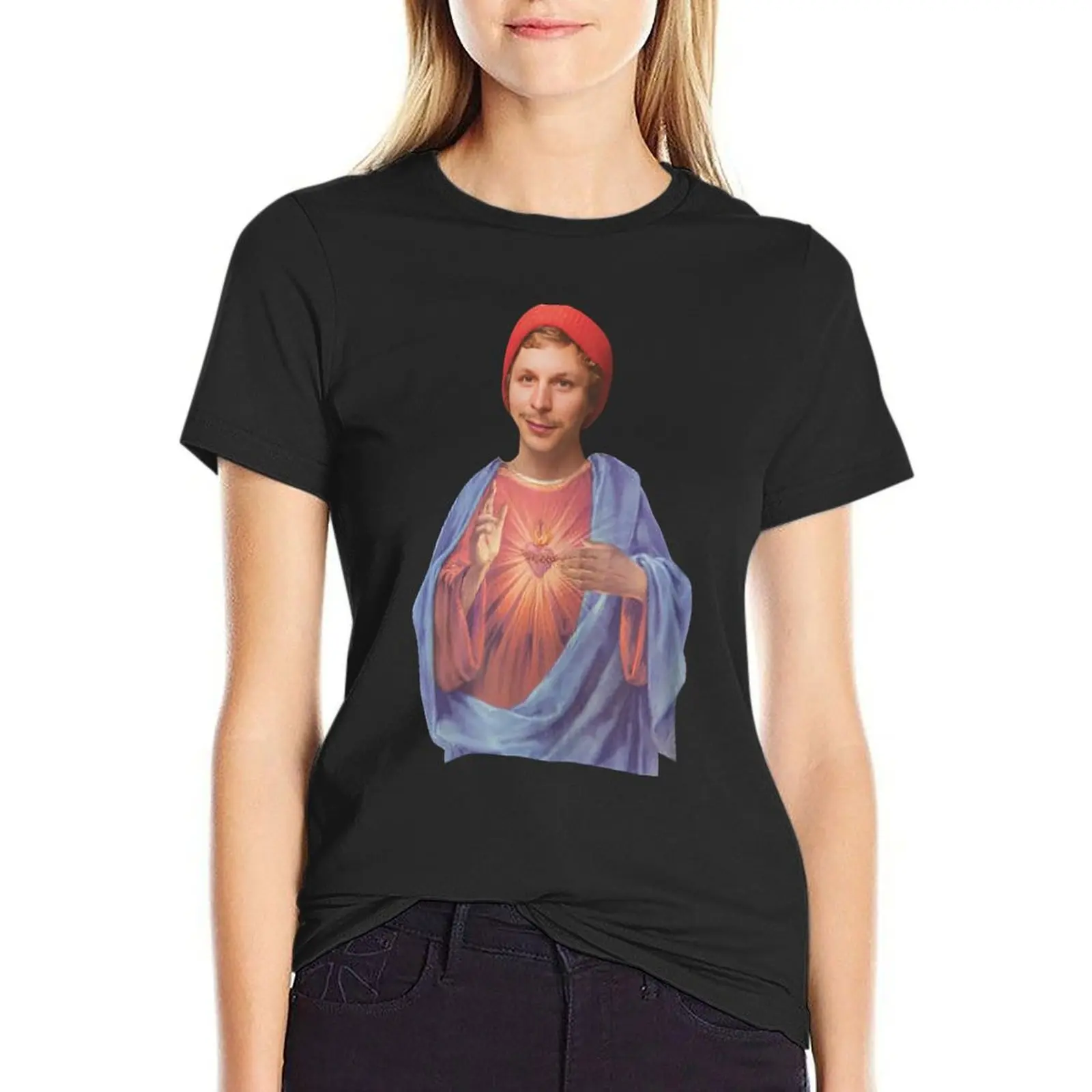 Michael Cera Shirt Saint Michael Cera T-Shirt cute tops graphics Blouse Women's summer blouses 2024