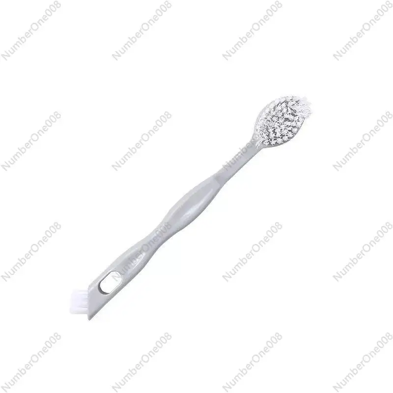 Can hang double head long handle cleaning shoe brush, shoe brush special brush for shoe washing, soft bristle brush