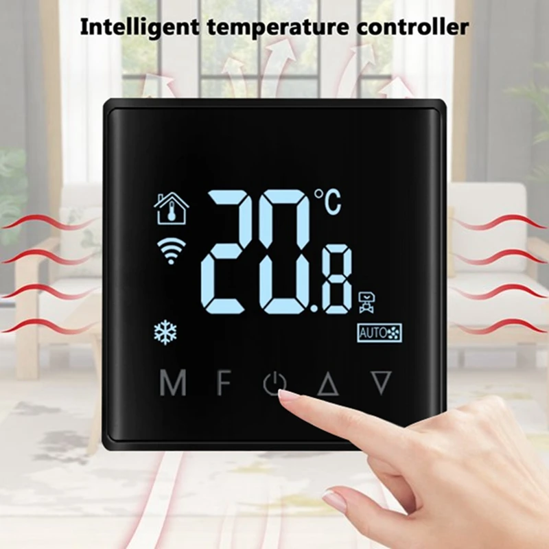 Tuya Zigbee Wifi Smart Thermostat Smart Home Temperature Regulator WIFI Air Conditioning Floor Heating Thermostat Black