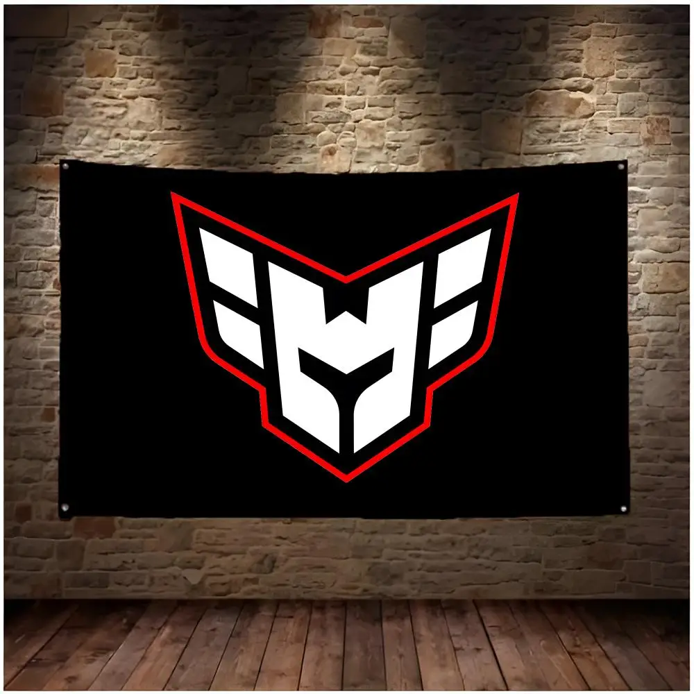 esports club H-HEROIC Flags Daily four ring borderless design indoor outdoor decor easy hang install