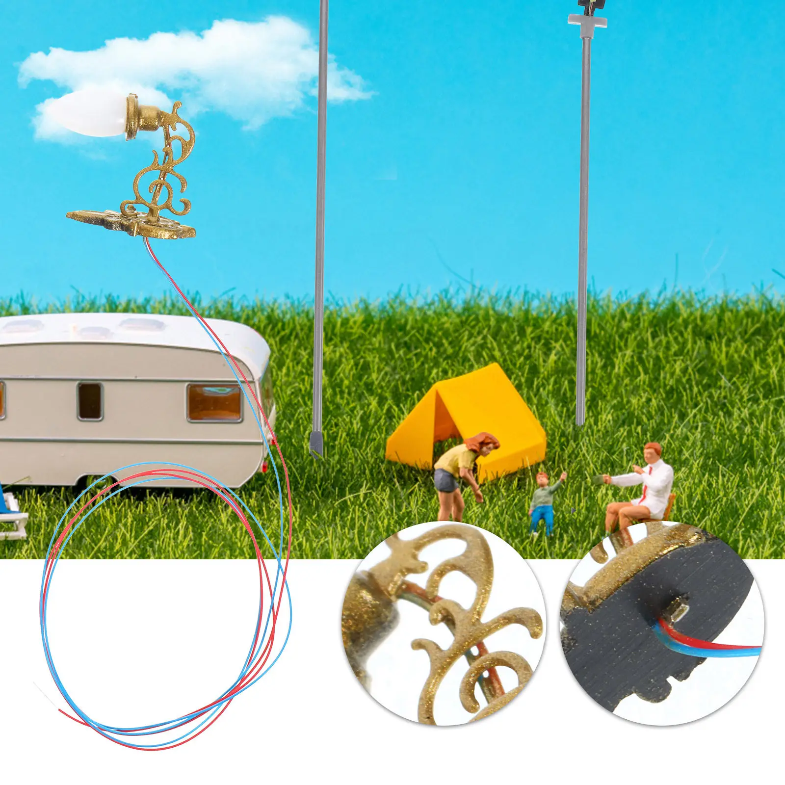 

Набор из 4 миниатюрных настенных светильников из АБС-пластика, компактные, для декора песочницы, миниатюрные светодиодные настенные лампы, аксессуары для крошечных домиков, безопасные и долговечные