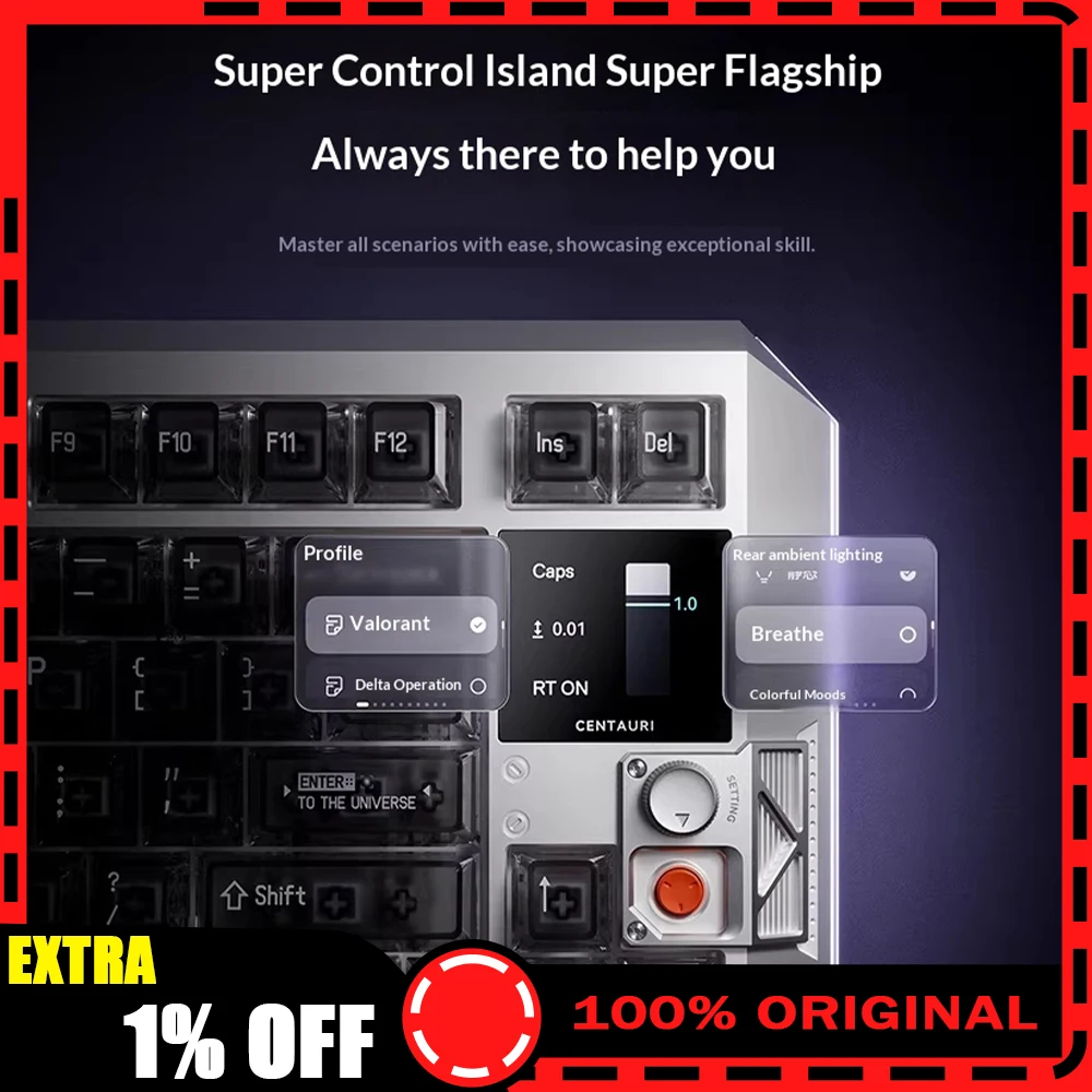 

MelGeek Singularity Series Esports Keyboard MelGeek Optical UI Engine And High Brush OLED Screen Wired Keyboard Pc Accessories