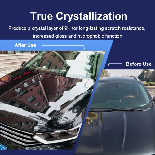 Imagen 2 del producto Dpro-recubrimiento de cerámica para coche, Nano cerámica de vidrio líquido 9H, cuidado de pintura detallada de coches, Kit de pulido antiarañazos hidrofóbico impermeable