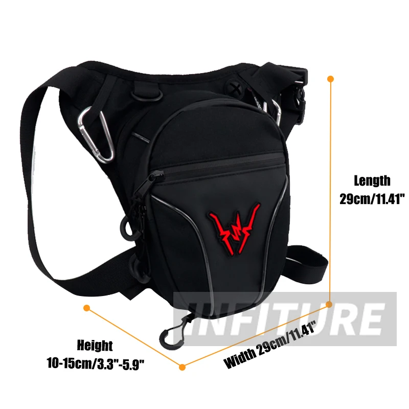 New Waterproof Motorcycle Drop Waist Leg Bag Thigh Belt Hip Bum Reflective Design Motorcycle Bag Outdoor Casual Waist Bag