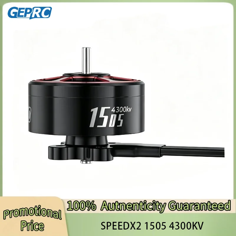 

GEPRC SPEEDX2 1505 4300KV Motor 20A-30A Brushless 16.8V Motor Black with 2.5 - 3.5 Inch RC FPV Racing Drone Multicopter
