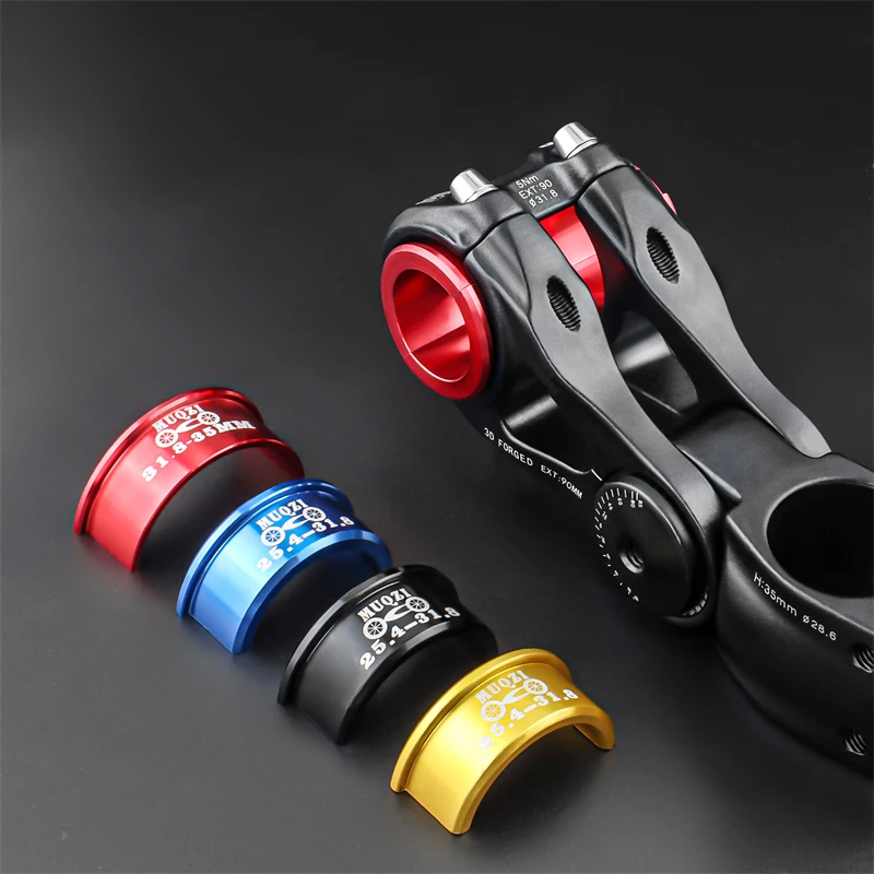 MUQZI Bike Handlebar Stem 25.4 To 31.8mm Adapter MTB Road Fixed Gear Folding Cycling Bar Aperture Adjust Conversion Shim