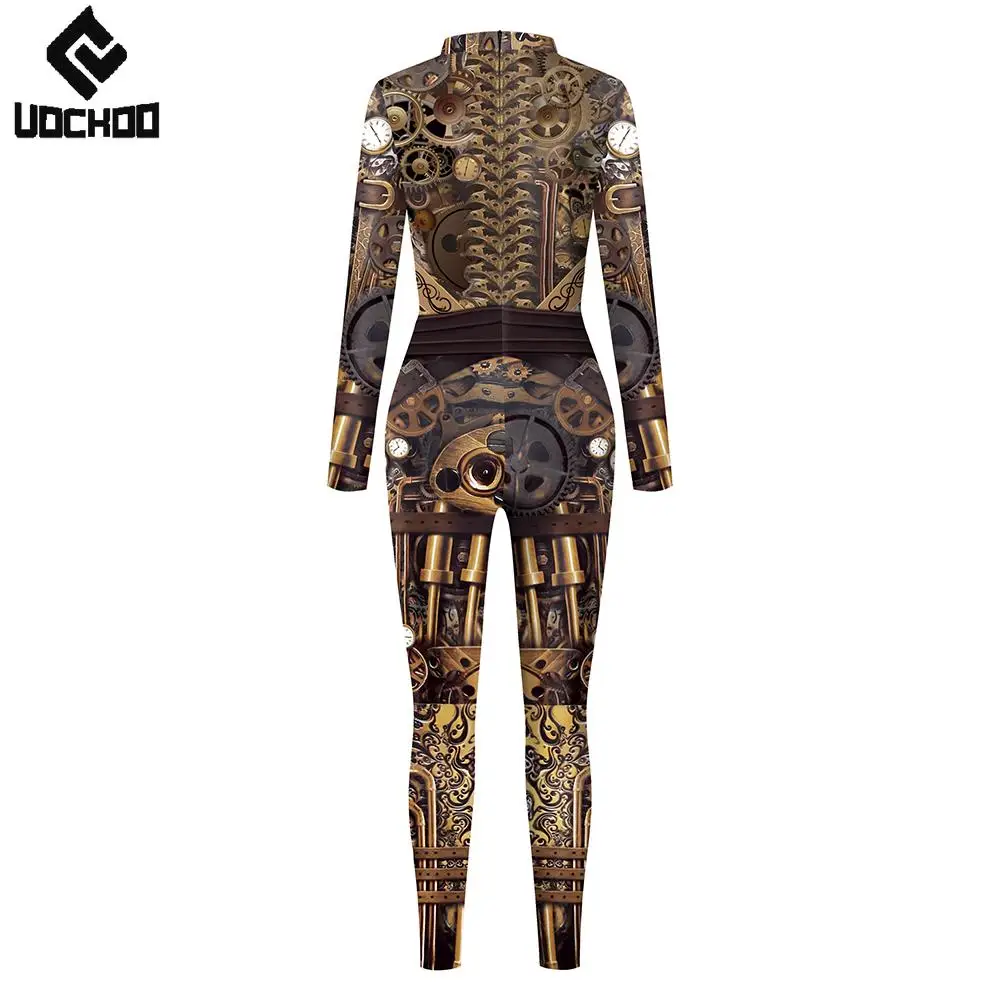 فاسق بذلة روبوت تأثيري حلي الكبار كرنفال بذلة Catsuit الصحراء حفلة ارتداءها حرق رجل ثلاثية الأبعاد طباعة مهرجان فستان