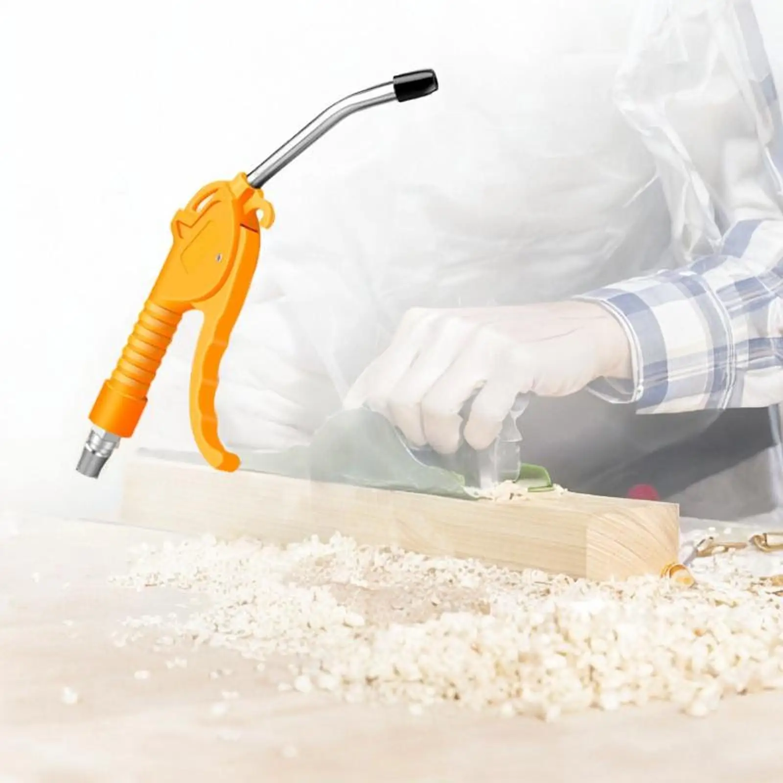 Dust Blowing Machine Extended Nozzle Easy Assembly Manual Tool Multifunction Sturdy Dust Blowing Tool for Workspace Garage