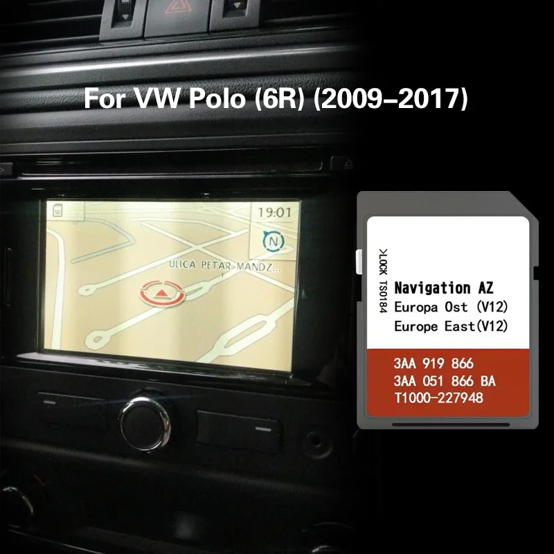 

Suitable for VW Polo (6R) (2009-2017) Cover Switzerland Serbia Cyprus Navigation 8GB MAPS SD Card