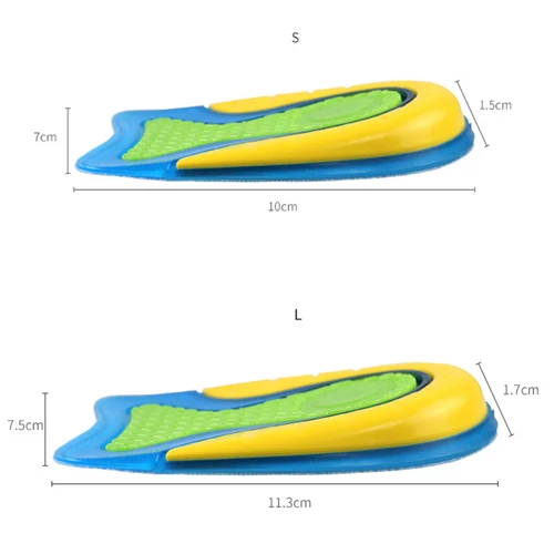 Imagen 2 del producto Almohadillas de Gel de silicona suave para el talón, plantillas para aumentar la altura de los zapatos, almohadilla para el talón, cojín para el dolor, masajeador de pies, 1 par