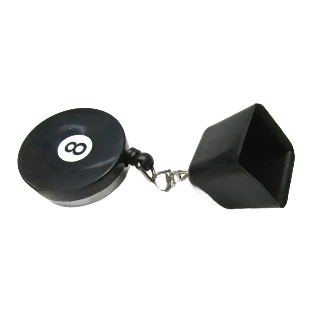 Billiard Chalk Holder for Pool with Adjustable Length Feature to Accommodate Personal Preference in Chalk Application Style
