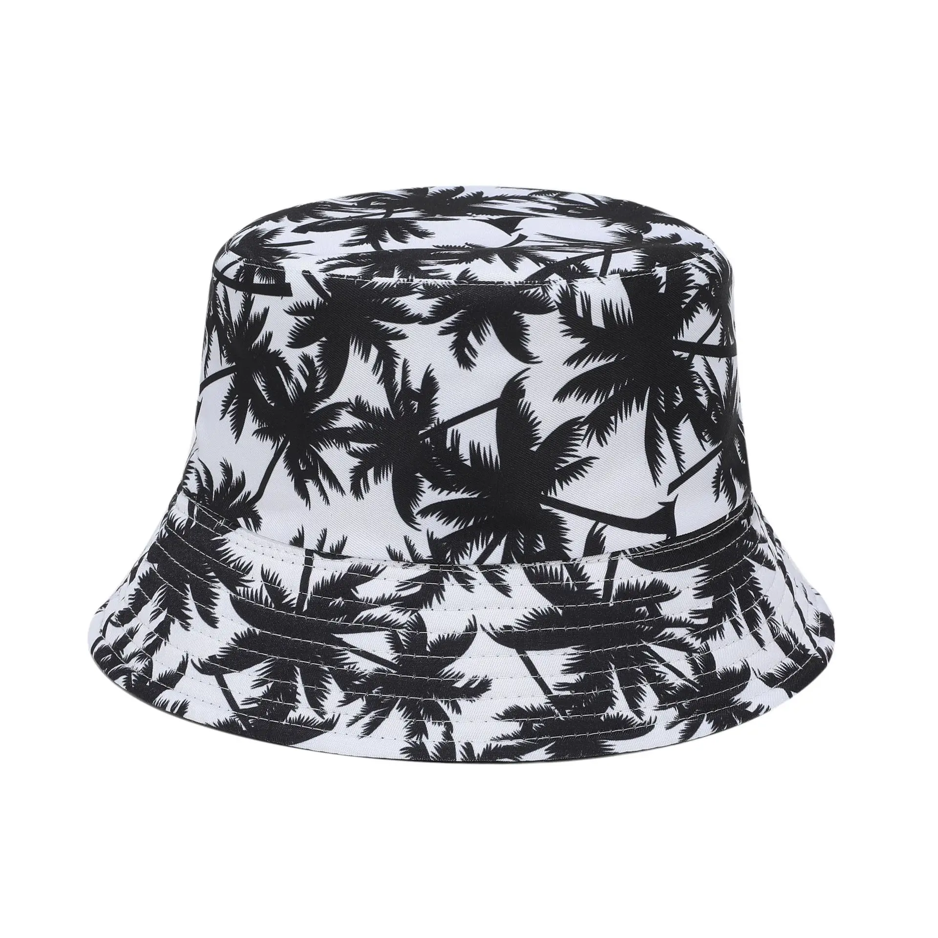 Spring/Summer Sun-Protect Hat Bob Women Fashion Print Bucket Hat Unisex Fisherman Hat Men's Leisure Basin Cap Outdoor Casual Cap