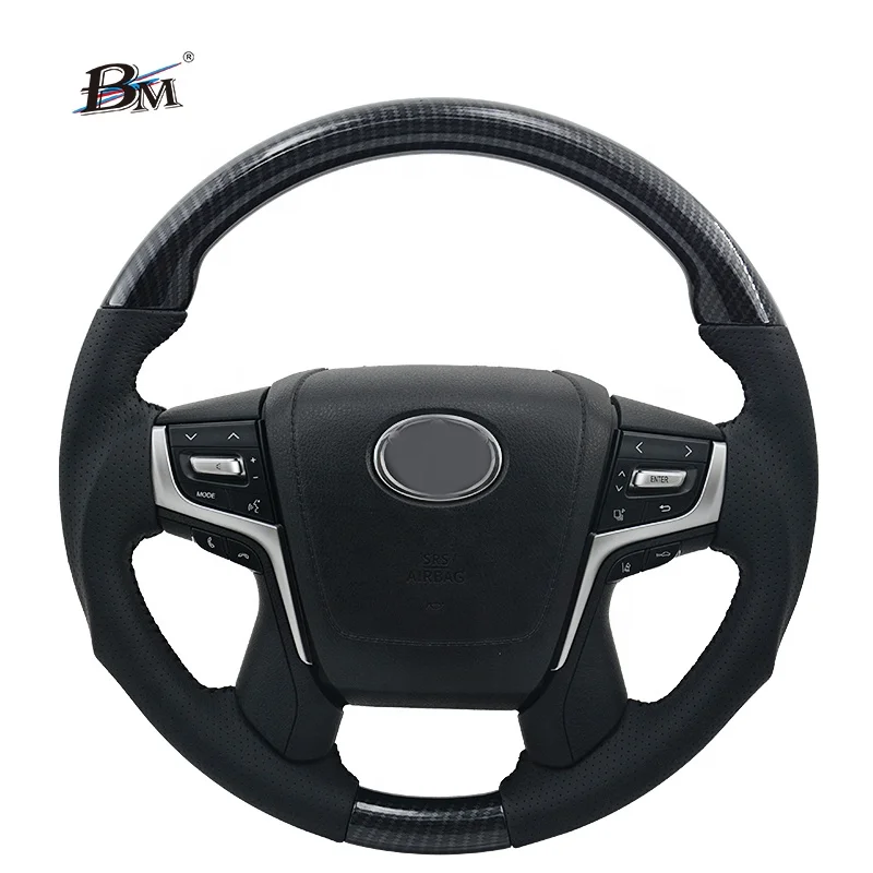 For Toyota Land Cruiser LC FJ200 PRADO FJ150 Vellfire 30 2016 2017 2018 2019 2020 2021 2022 2023 Custom hydrodip Steering Wheel